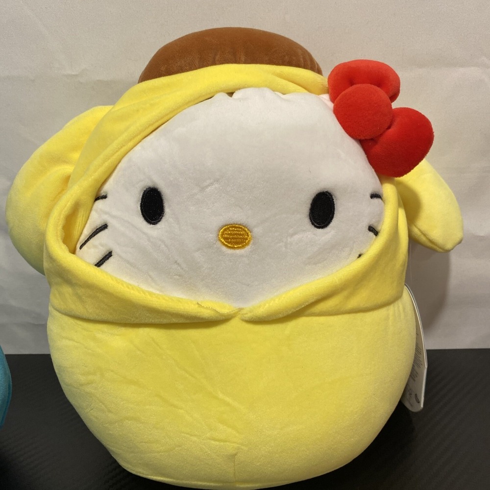 Squishmallow Hello Kitty Pompompurin Hoodie 8" Stuffed Plush